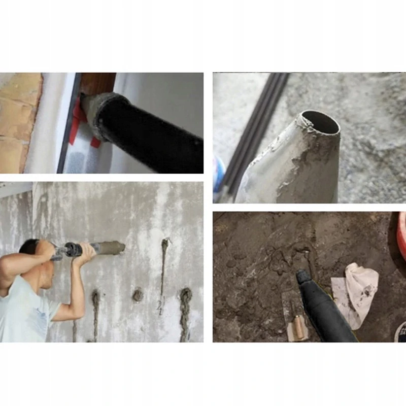 Ručná pumpa na cement, maltu a stavebné hmoty – 850 ml, 4 nástavce