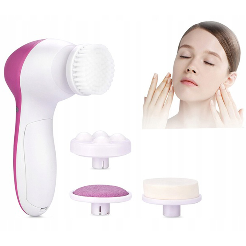 Čistiaca kefka na zhrubnutú kožu a pleť 4v1