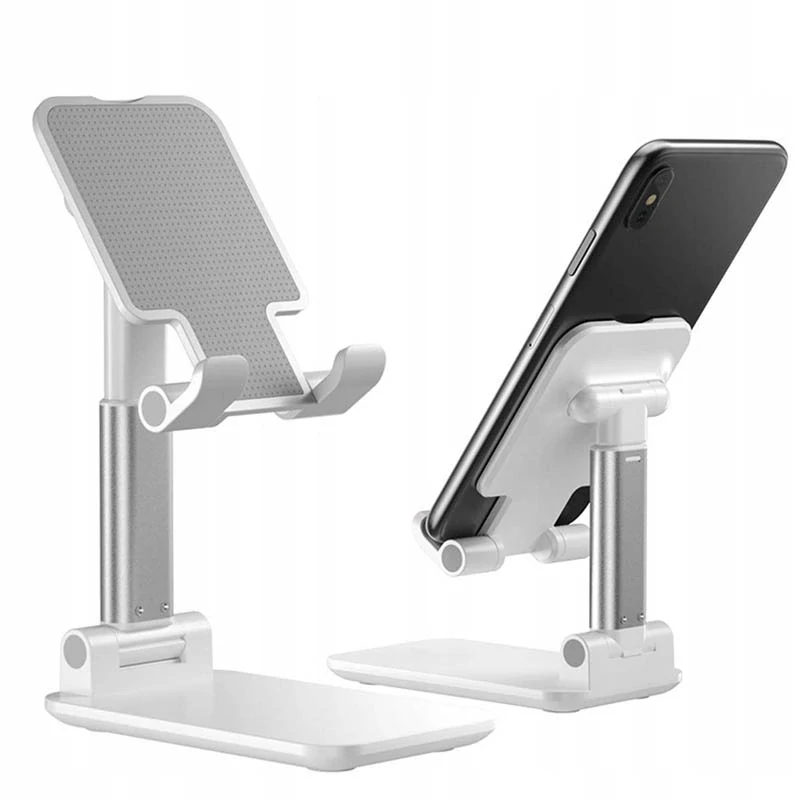 Skladací stojan na telefón a tablet biely