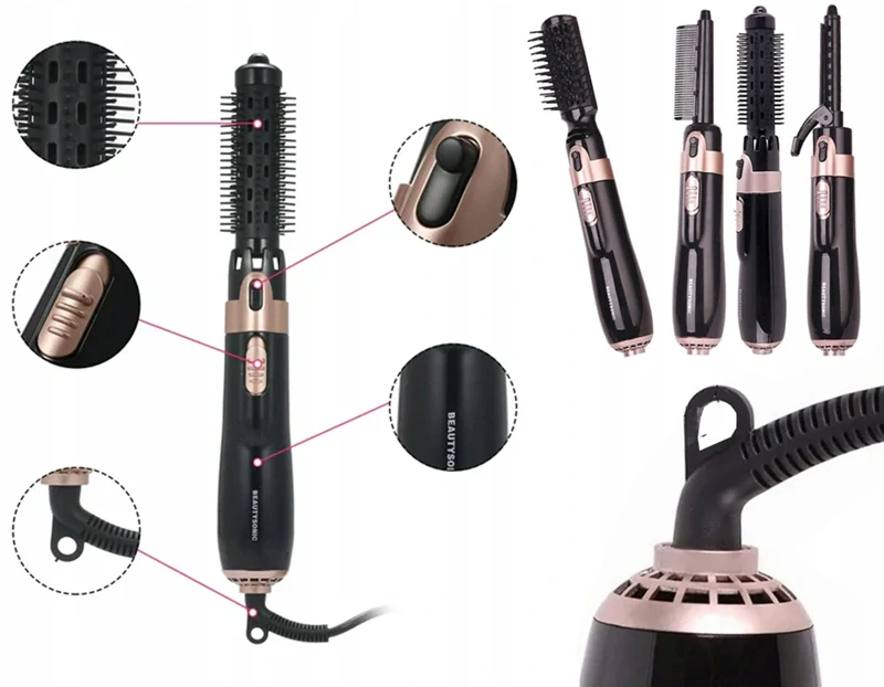 Elektrická kulma na vlasy 4v1