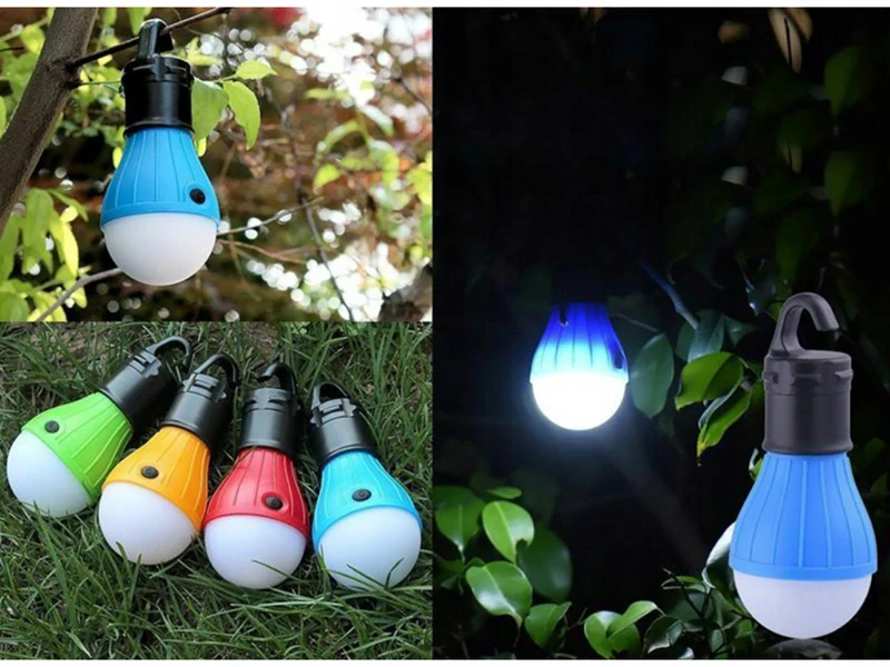 Závesná kempingová LED lampa na batérie