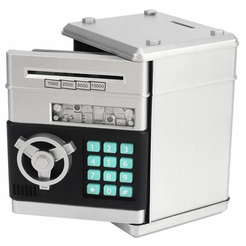 Pokladnička - Bankomat strieborný