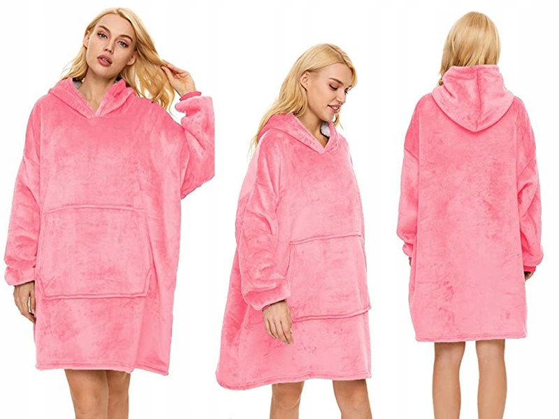 Teplá bunda XXL Oversize tmavoružová