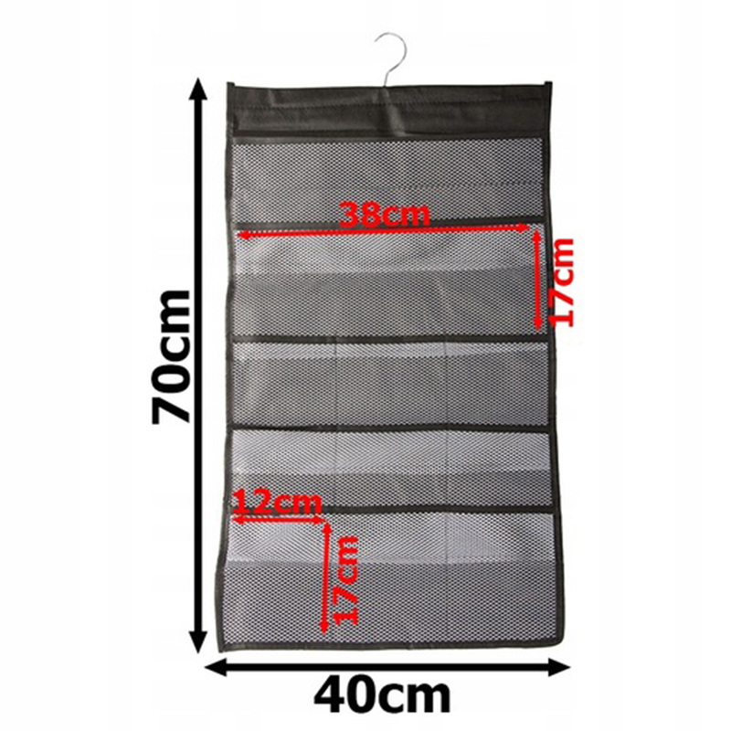 Závesný organizér na ponožky a bielizeň 70x40cm