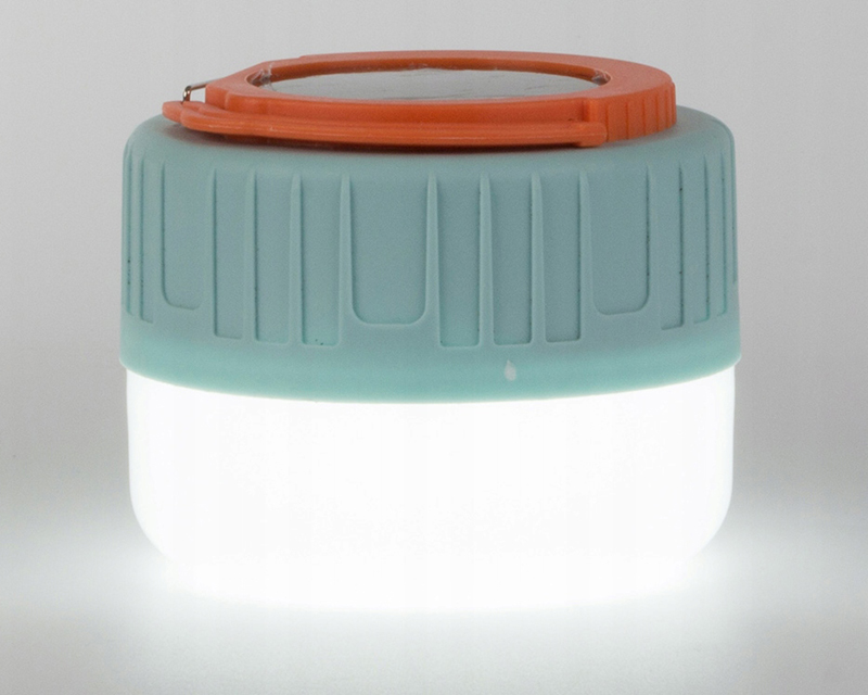 Kempingová solárna USB lampa s diaľkovým ovládaním