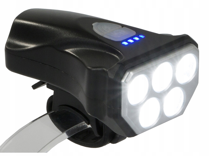 Predné svetlo na bicykel 5LED USB BL-Q15