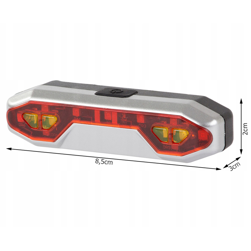 Zadné svetlo na bicykel LED USB BL-W13