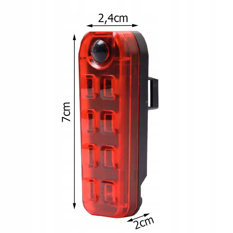 Zadné svetlo na bicykel LED USB BL-W08A