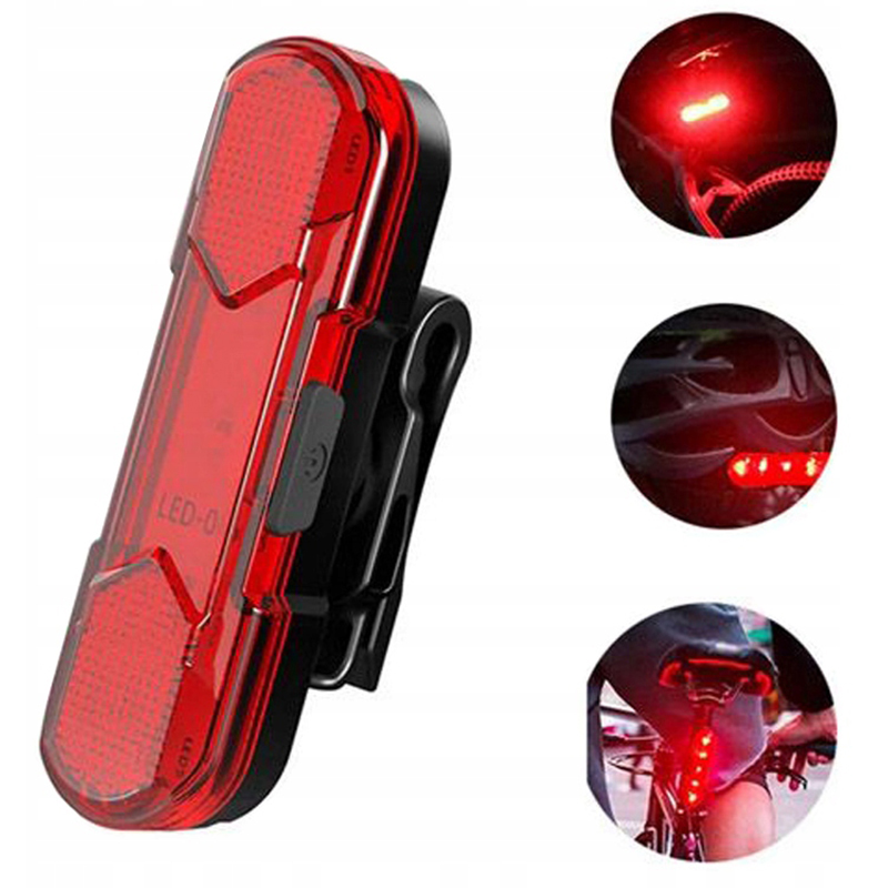 Sada zadné a predné svetlo na bicykel LED USB HY-027