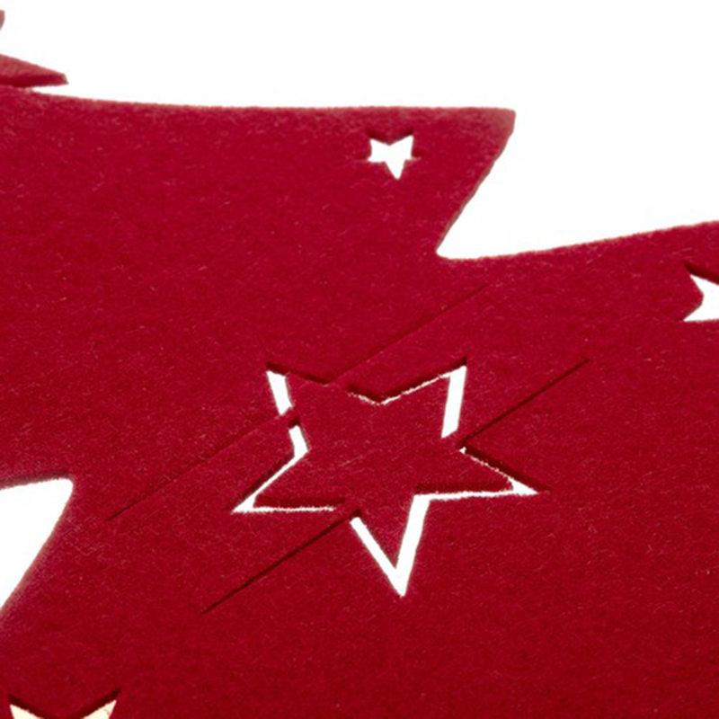 Vianočný obal na príbor Stromčeky (sada 12ks)