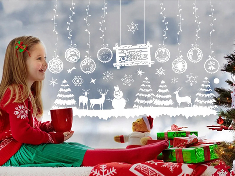 Vianočné nálepky na okno 50x35cm