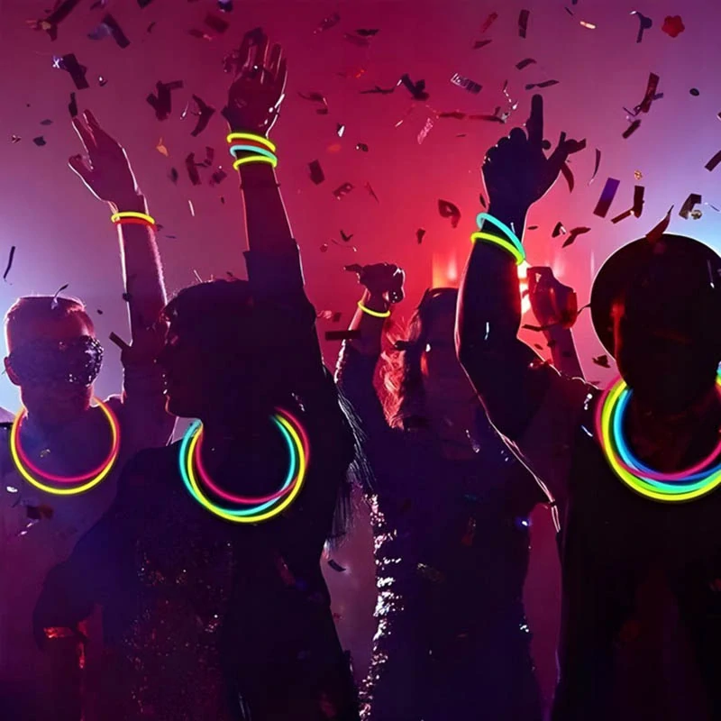 Fluorescenčné svietiace tyčinky 100 ks