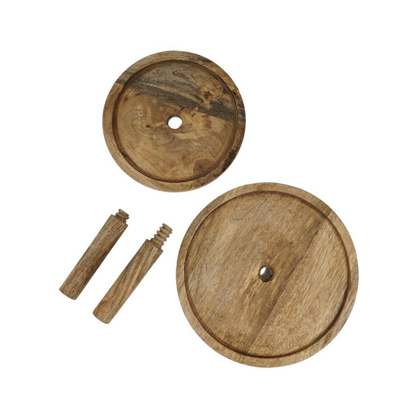 Poschodový podnos z mangového dreva - Etažér duo