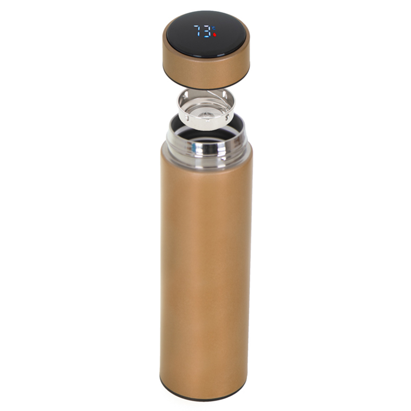 Smart termo hrnček LED 500ml zlatý