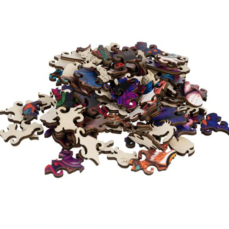 Drevené puzzle Mačka 38x24 cm 130 dielikov