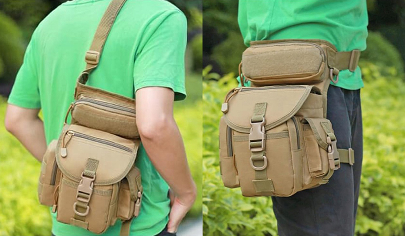 Taktická vojenská taška na nohu