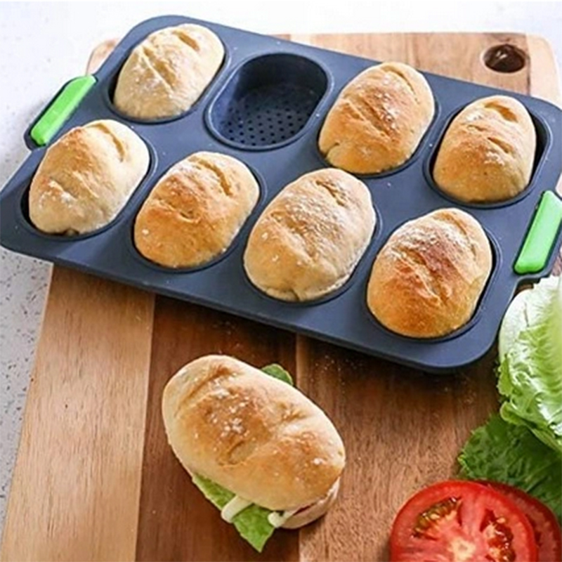 Silikónová forma na pečenie domácich žemlí a bagiet