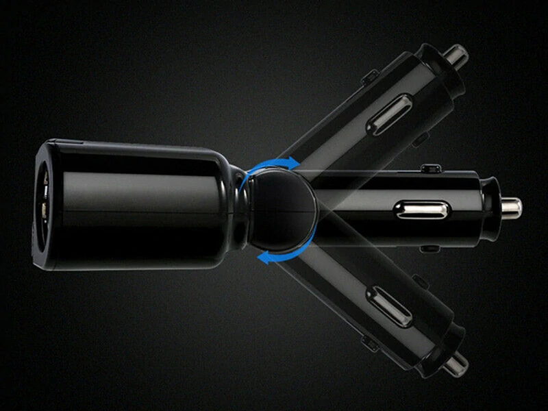Rozdeľovač autozásuvky 12V 2xUSB s voltmetrom
