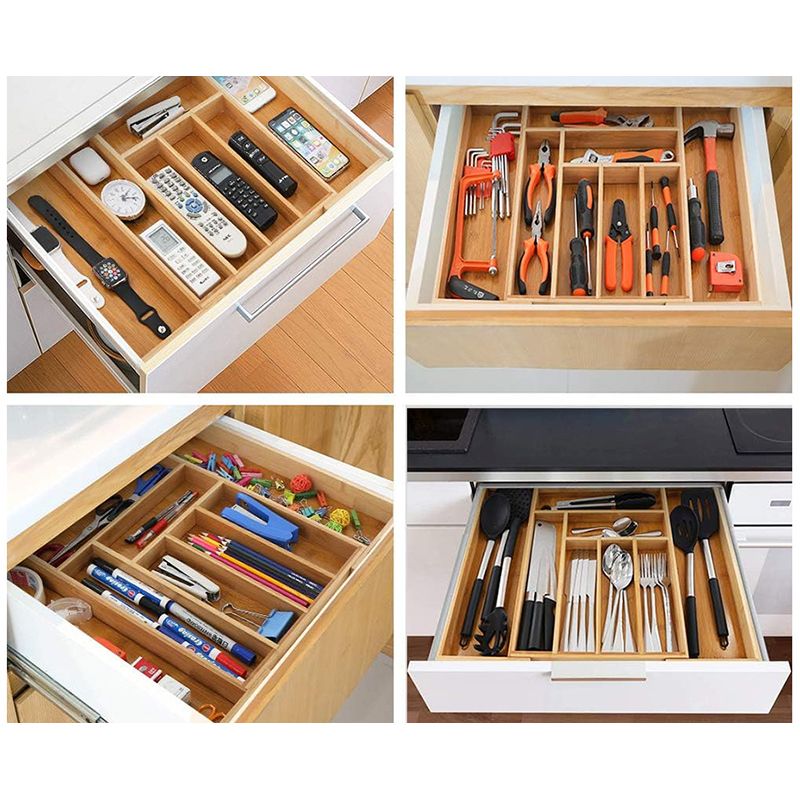 Bambusový organizér do zásuvky 