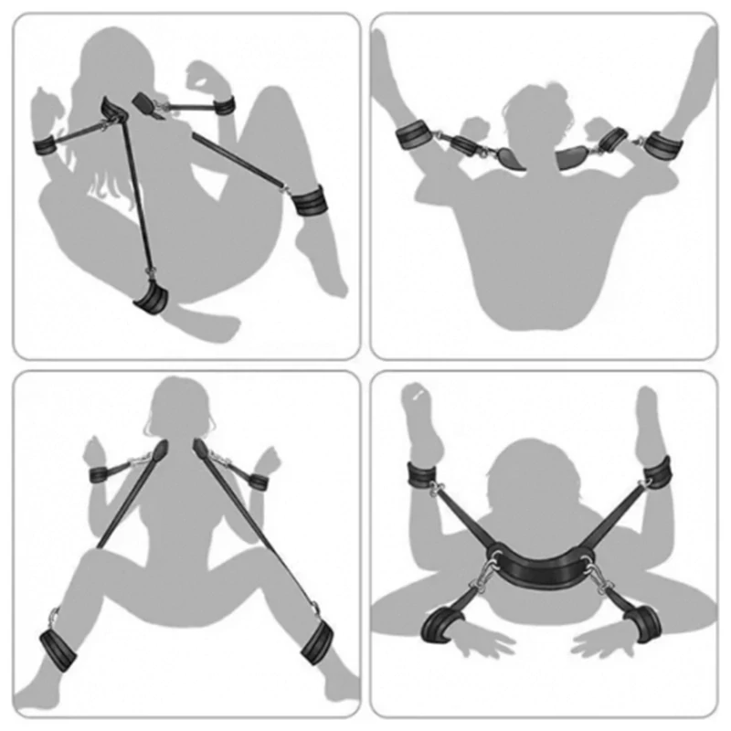 Erotické putá - popruhy na ruky a nohy