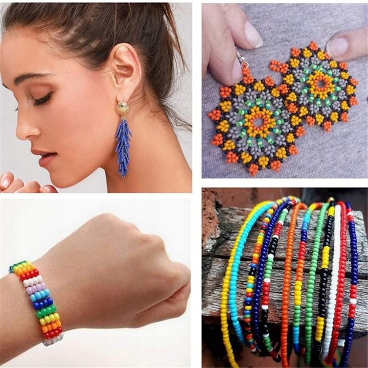 Sada korálok a príslušenstva na výrobu náramkov