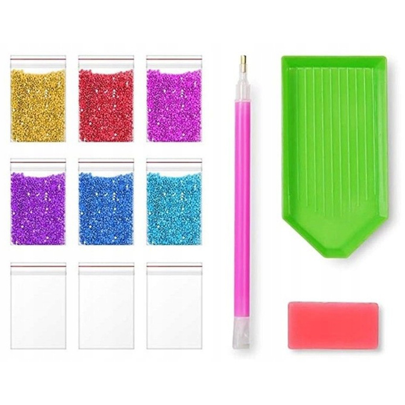 Diamantová výšivka 30x40cm Slnečnice