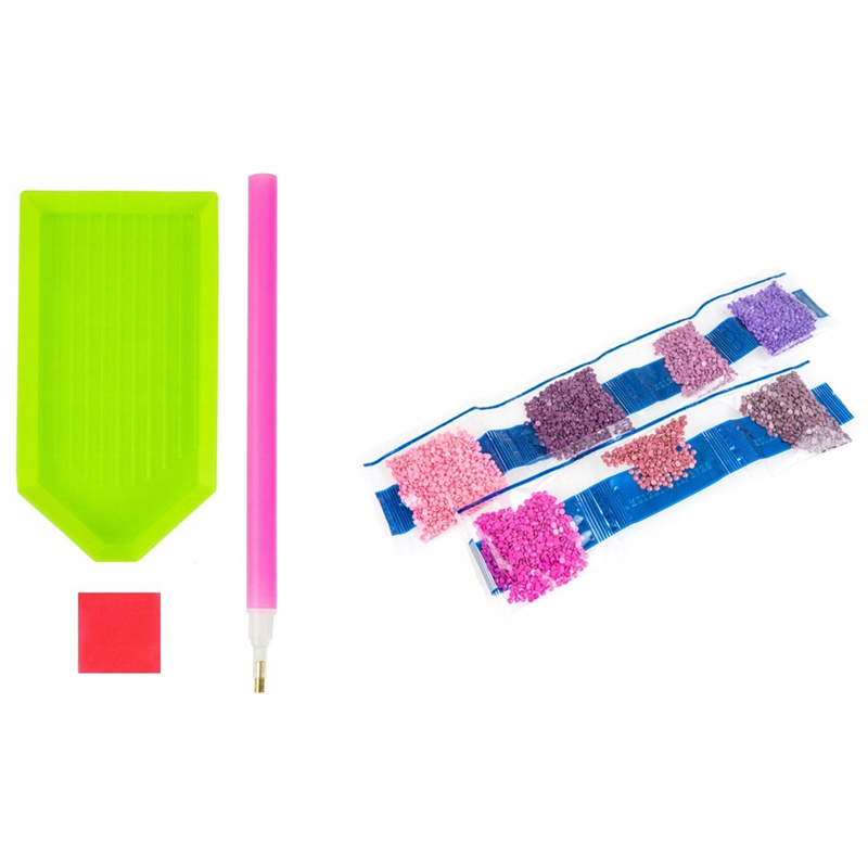 Diamantová výšivka 30x40cm Vodopád