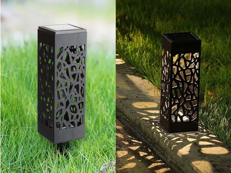 Záhradné solárne lampy so senzorom súmraku 4ks