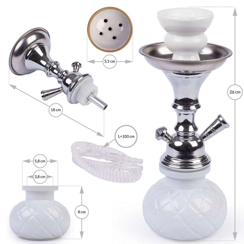 Inhalátor s hadičkami 26cm/1 biela