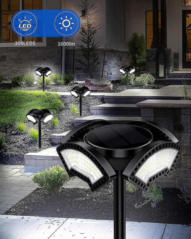 Záhradná solárna lampa 304LED 50cm