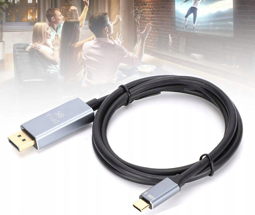 Kábel Display Port - USB typu C 1,8m