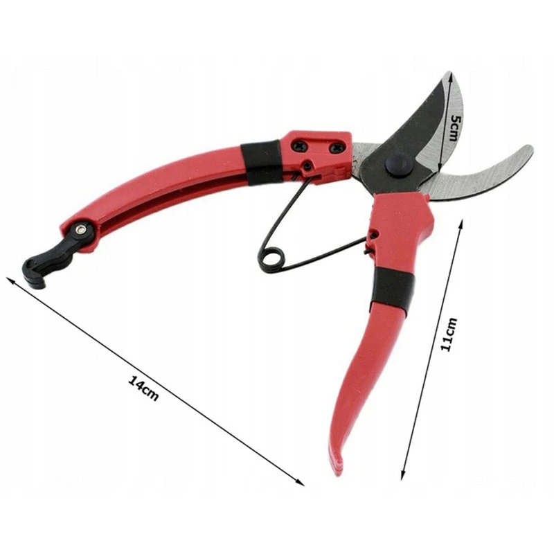 Záhradné ručné nožnice 4cm červené