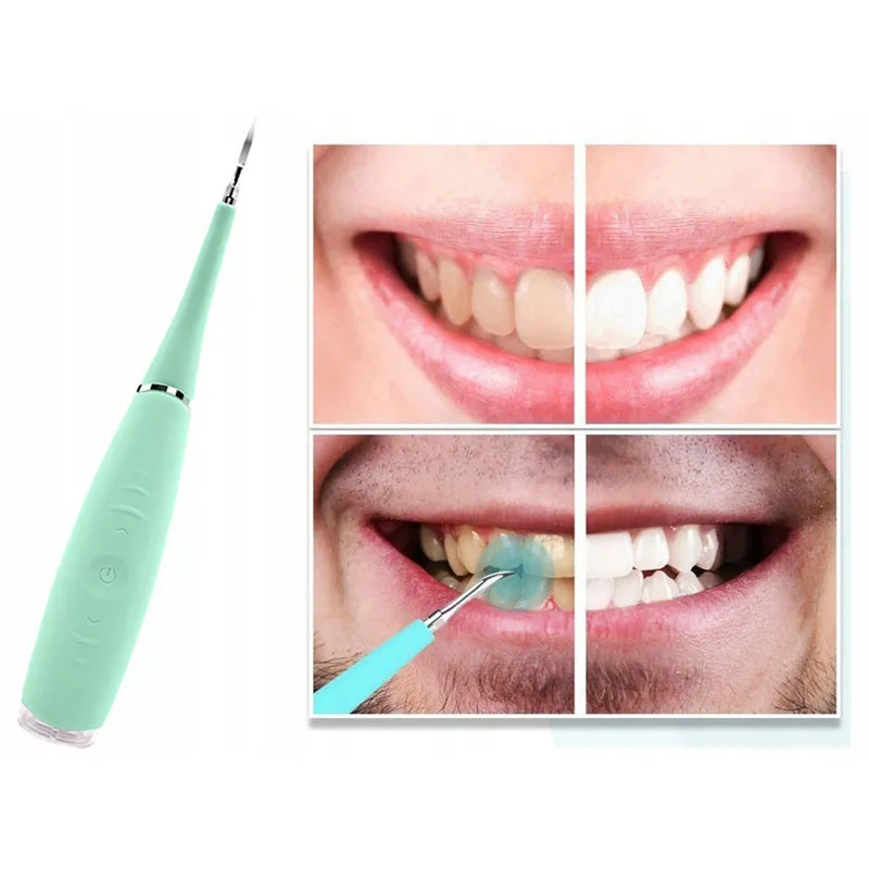 Ultrazvukový odstraňovač zubného kameňa USB zelený
