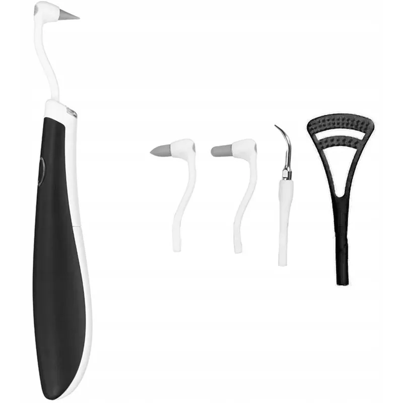 Ultrazvukový čistič na zuby a zubný kameň čierny