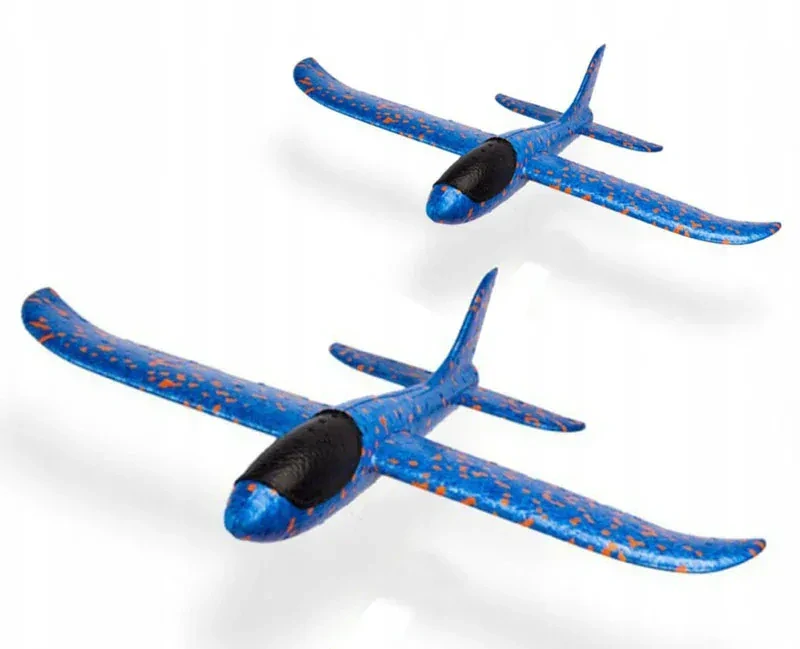 Lietadlo penové modré 47cm