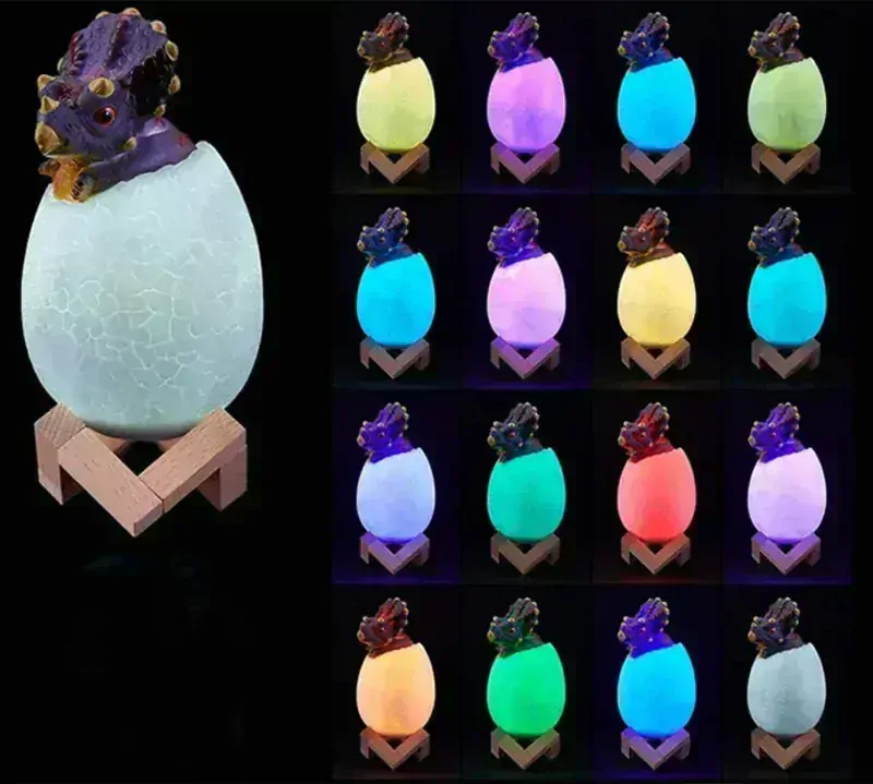 Lampa do detskej izby 3D Triceratops