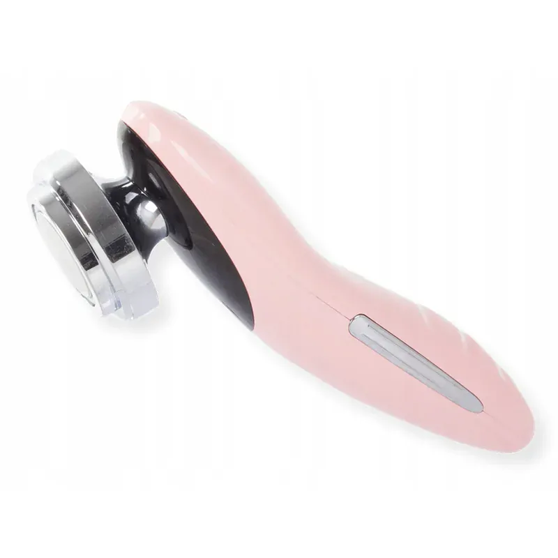 Ultrazvukový vibračný prístroj na čistenie tváre ružový