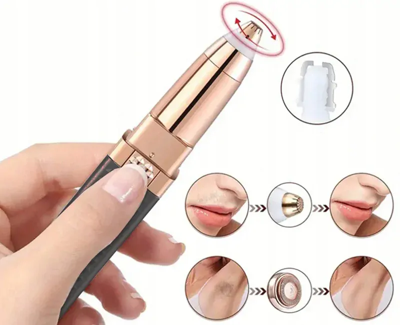 Odstraňovač chĺpkov a zastrihávač obočia 4v1 čierny