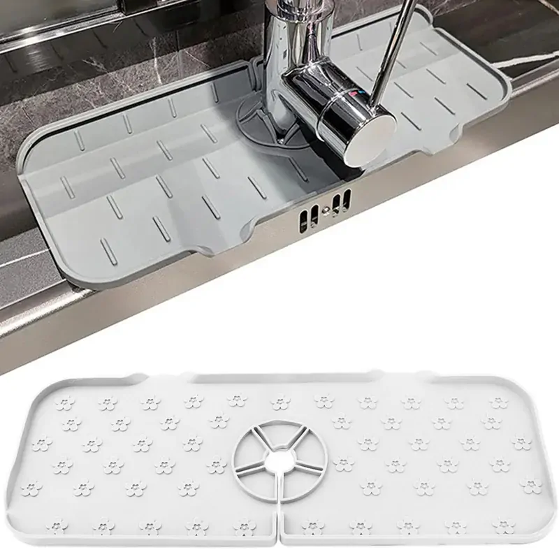 Odkvapkávacia podložka pod batériu do drezu biela