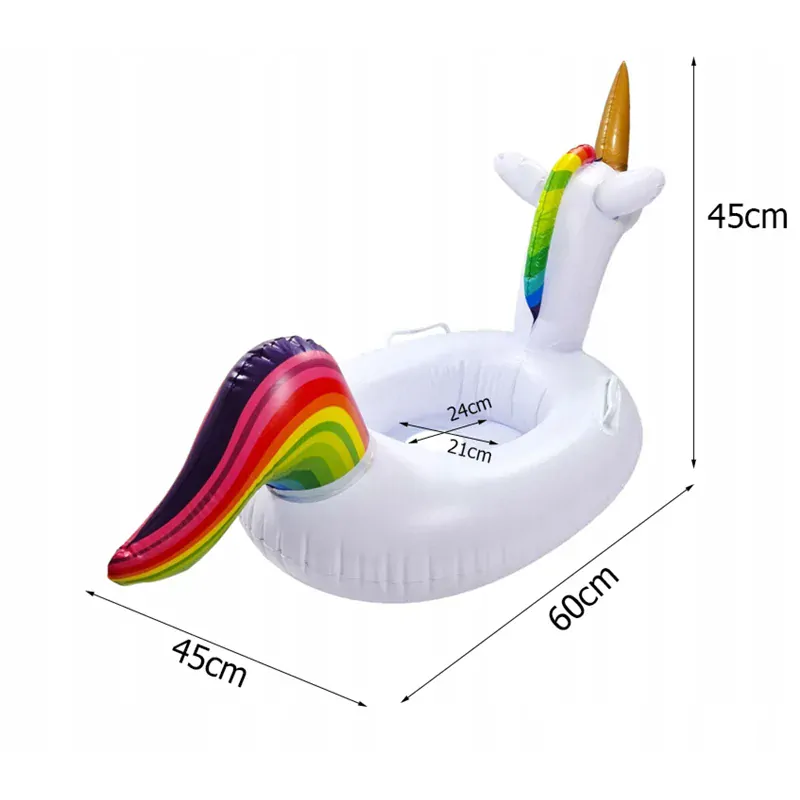 Plávacie koleso detské s otvormi pre nohy Jednorožec