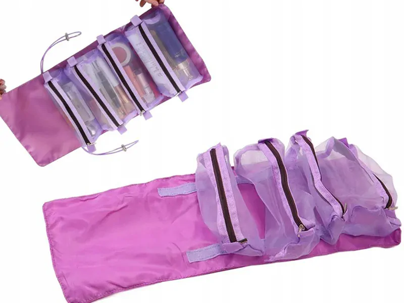 Cestovná kozmetická taška Violet 4v1