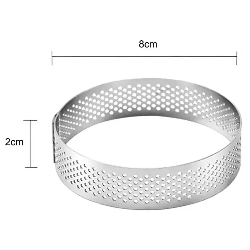 Nerezový cukrársky kruh na tortu a koláče