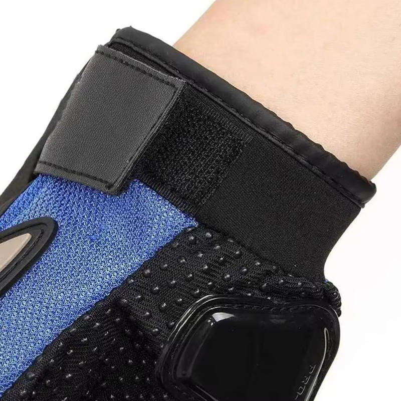 Rukavice na motocykel modré L