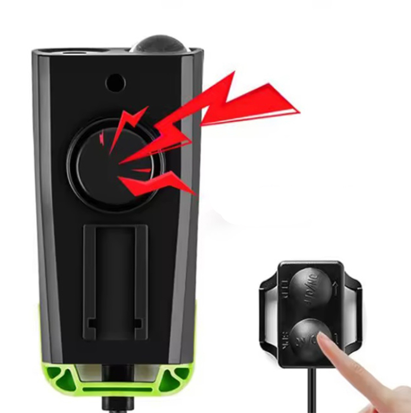 Cyklopočítač s klaksónom a predným a zadným svetlom