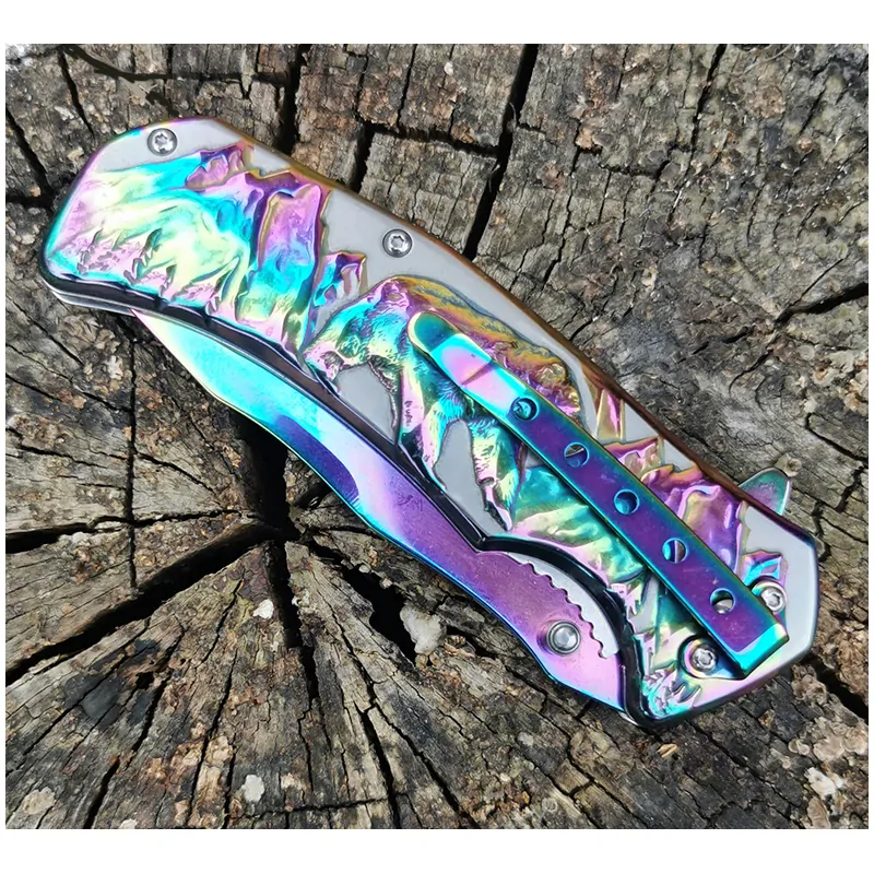 Rainbow Bear - Vreckový nožík kovový 21/9cm