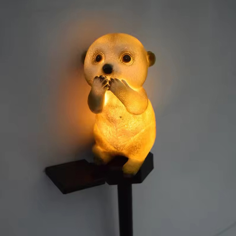 Záhradná solárna lampa Svišť 11cm