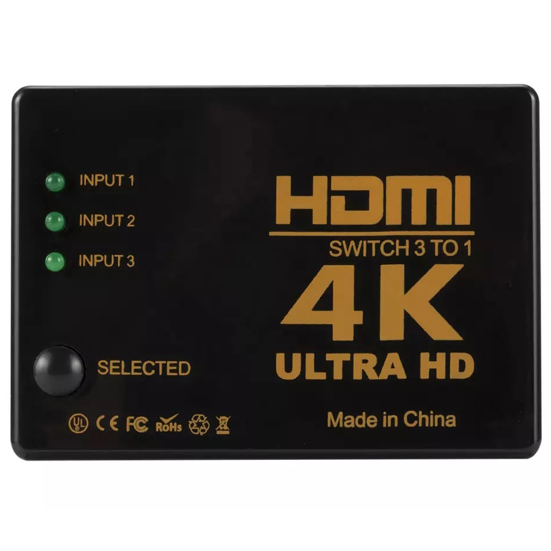 HDMI switch s 3 slotmi s diaľkovým ovládaním