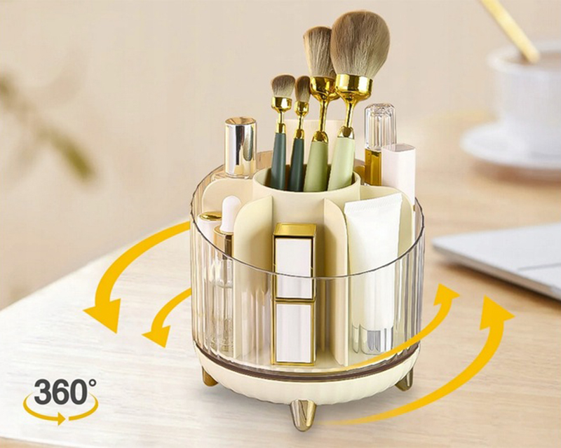 Otočný organizér na kozmetiku