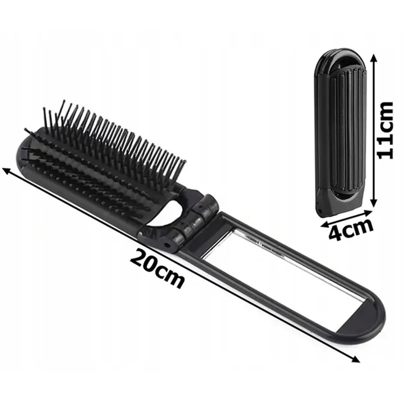 Kefa na vlasy skladacia so zrkadielkom