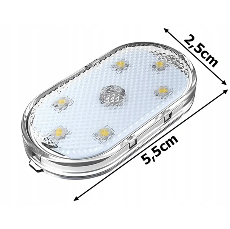 Dotyková 6 LED RGB lampa do auta